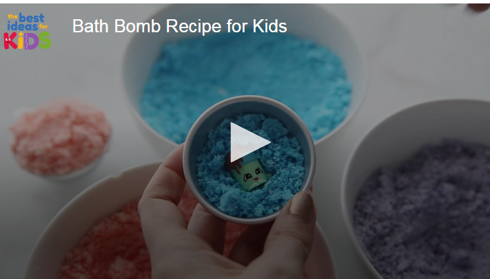 Receta de bomba de baño casera para niños