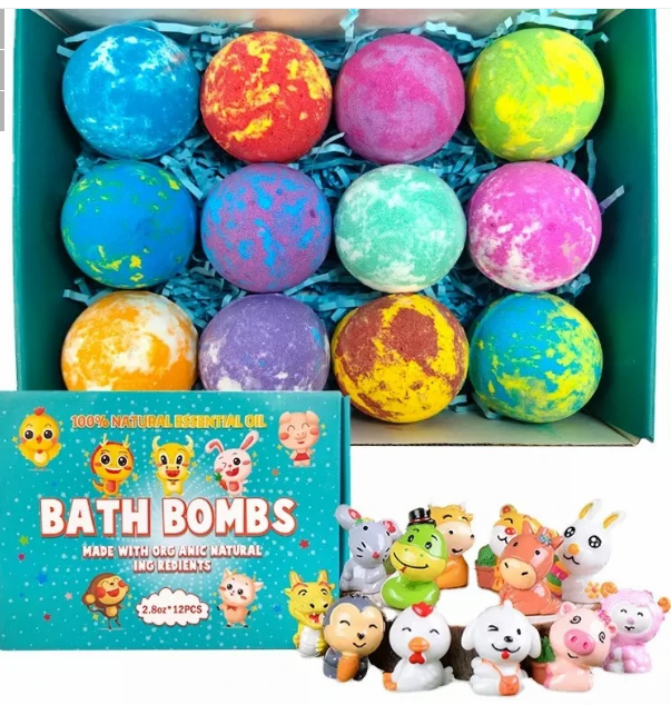 Bombas de baño orgánicas para niños